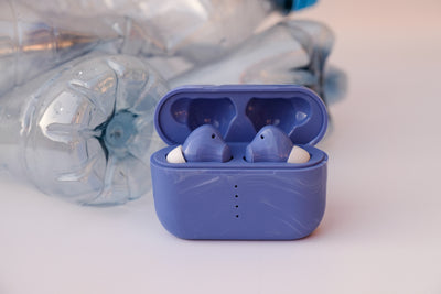 Écouteurs bluetooth plastique océanique recyclé - T09 Pro bleu océan