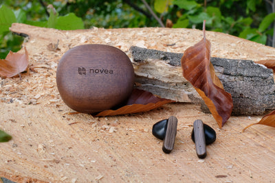 Écouteurs bluetooth bois recyclé - Woodpods 3 Pro
