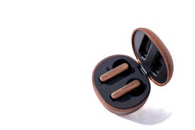Écouteurs bluetooth bois recyclé - Woodpods 3 Pro