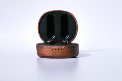 Écouteurs bluetooth bois recyclé - Woodpods 3 Pro
