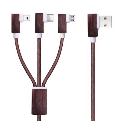 Câble USB 3 en 1 écoresponsable - charge rapide
